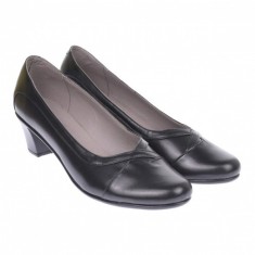OFERTA marimea 35 - Pantofi dama, casual, din piele naturala toc 5 cm - LNA112NPBOX foto