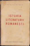 HST C474 Istoria literaturii rom&acirc;nești 1927 Petre Haneș dedicație olografă autor
