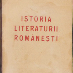 HST C474 Istoria literaturii românești 1927 Petre Haneș dedicație olografă autor