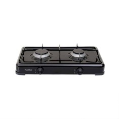 Aragaz cu 2 ochiuri, alimentare butelie, negru, dimensiuni 51x28x9.5 cm