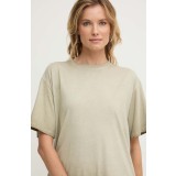 Answear Lab tricou din bumbac femei, culoarea verde