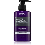 KUNDAL Honey &amp; Macadamia White Musk crema intens hidratanta pentru păr uscat și deteriorat 500 ml