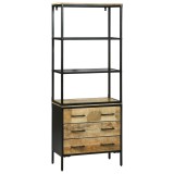Highboard vidaXL 70x35x180 cm Lemn Solid Mango Aspru