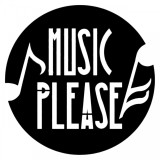 Decoratiune metalica de perete Krodesign Music Please, diametru 50 cm, negru, grosime 1.5 mm, VivaTechnix
