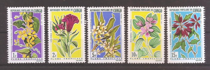 Congo 1971 - Flori tropicale (dep. lipsa 1 val.), MNH