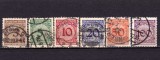 Cumpara ieftin ✅ (S42) Germania Reich 1923 &quot;Cifra- stabilizare Rentenmark &quot; serie completa Michel 338/343, stampilate, Stampilat
