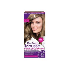 Schwarzkopf Perfect Mousse Vopsea mousse permanentă fără amoniac 600 Maro deschis