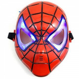 Masca Spiderman cu lumini pentru copii, 20 cm Universala 3-9 ani, Kidmania