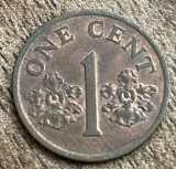 C50 - Moneda foarte veche - Singapore - 1 cent - 1989