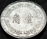 Cumpara ieftin Moneda exotica 1 JIAO - TAIWAN, anul 1967 * cod 711 B, Asia, Aluminiu