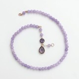 Cumpara ieftin Colier Lilou din jad lavandă