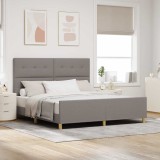 Cumpara ieftin Cadru de pat, taupe, 180x200 cm, textil