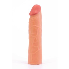 Pleasure X-Tender 1 - Manșon prelungire penis, 17 cm, crem