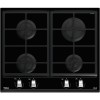 Plita incorporabila TEKA GZC 64300 XBN, Gaz, 4 arzatoare, Aprindere electrica, Gratar fonta, 60 cm, Sticla neagra