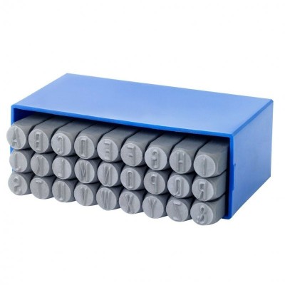 Set poansoane de marcat litere Gravurem 01106000, 6 mm, 27 piese foto
