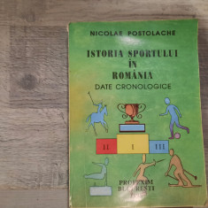 Istoria sportului in Romania.Date cronologice de Nicolae Postolache