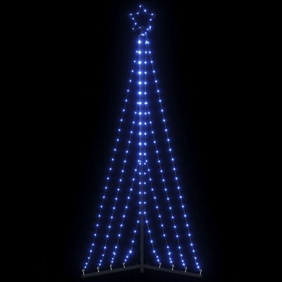 Pom de Crăciun LED 339 LED-uri Albastru 187 cm foto