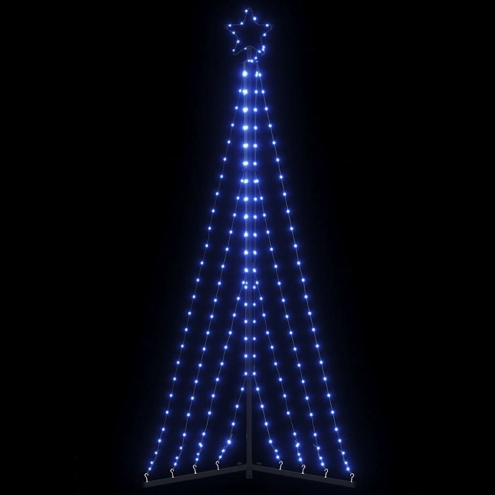 Pom de Crăciun LED 339 LED-uri Albastru 187 cm