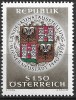 B1911 - Austria 1966 - Heraldica neuzat,perfecta stare, Nestampilat