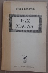 (C533) EUGEN DORCESCU - PAX MAGNA (VERSURI - VOLUM DE DEBUT)