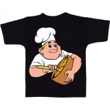 Tricou &quot; Chef stirring pot cartoon &quot;