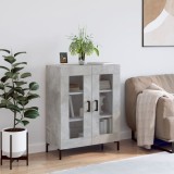 vidaXL Servantă, gri beton, 69,5x34x90 cm, lemn compozit