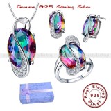 SET BIJUTERII 4 PIESE ARGINT 925 cu elemente Swarovski - model 651