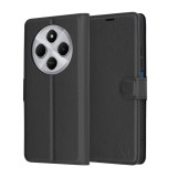 Husa Xiaomi Redmi 13C / 14C Techsuit Leather Folio Neagra, Portofel, Piele, Protectie Completa