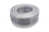Furtun pentru aer comprimat ranforsat cu 3 straturi Godmar, diametru interior 8 mm, 50 m pe rola, grosime perete 2,5 mm, presiune de lucru 10/40