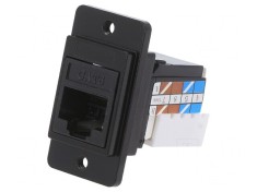 Soclu RJ45 DualSlim Cat6a 8p8c IDC Metalic