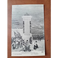 Carte postala, Paul de Roulede, reproducere Pantheon de la Guerre, 1920