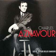 3CD set compilație - Charles Aznavour: Les 50 Plus Belles Chansons