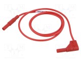 Cablu de măsurare 16A 1kV 1m roșu Hirschmann T&amp;M