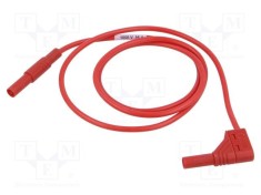 Cablu de măsurare 16A 1kV 1m roșu Hirschmann T&amp;M