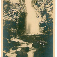 1876 - BUSTENI, Prahova, Cascada Urlatoare - old postcard, real FOTO used 1912
