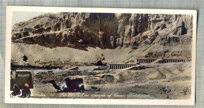 AD 593 C. P. VECHE - THEBES - DER EL BAHARI TEMPLE OF QUEEN HATSHEPSUT -EGYPT foto