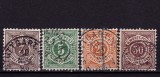 Cumpara ieftin ✅ (S44) Germania veche - Wurttemberg 1890 &quot;Cifra in cerc&quot; , serie Michel nr.55-58 , stampilat , mica subtiere/25Pf