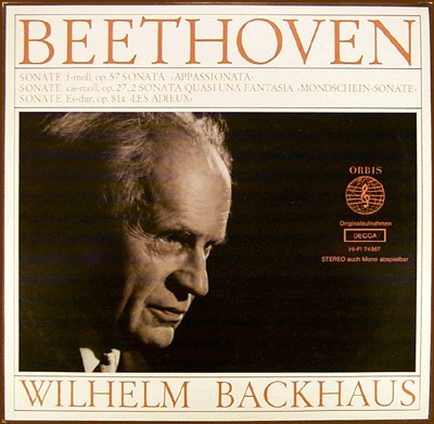 VINIL Wilhelm Backhaus / Beethoven &amp;lrm;&amp;ndash; Wilhelm Backhaus Spielt Beethoven - EX - foto
