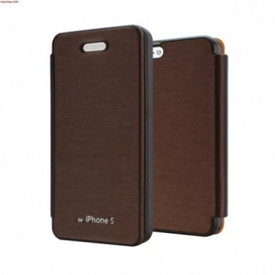 Husa Mercury Techno Flip Apple iPhone 5C Brown Blister foto