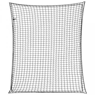 Plasă de remorcă cu funie elastică, negru, 3,5x3 m, PP foto