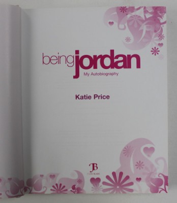 BEING JORDAN : MY AUTOBIOGRAPHY by KATIE PRICE , 2006 foto