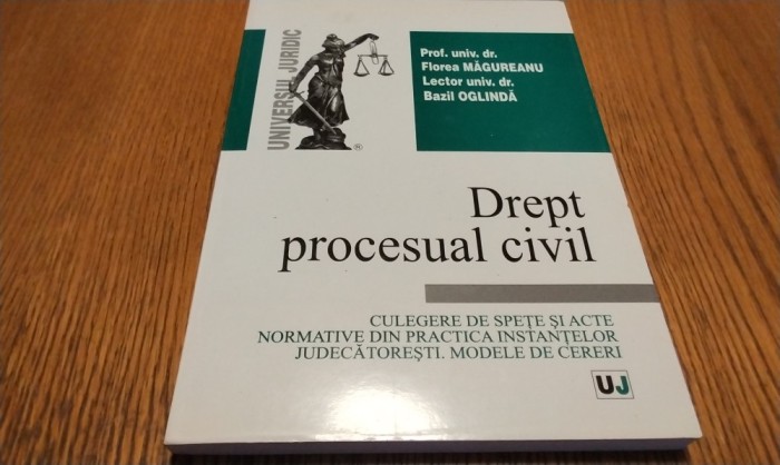 DREPT PROCESUAL CIVIL - Florea Magureanu, Bazil Oglinda - 2005, 322 p.