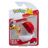 Cumpara ieftin Pokemon - Set 2 figurine Clip n Go, Chimchar with Repeat Ball W19