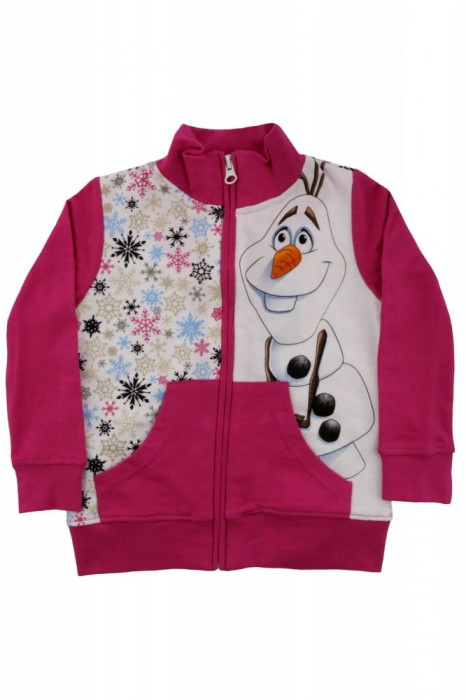 Hanorac Olaf Disney, Roz/Alb, pentru fetite