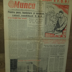 MUNCA, ZIAR 1961 / GALATI, NOI CONSTRUCTII, TRAIASCA VICTORIA IN ALEGERI A F.D.P