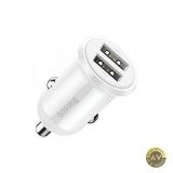 Incarcator Auto Baseus Grain Pro 24W 2.4A 2 x USB-A Alb CCALLP-02