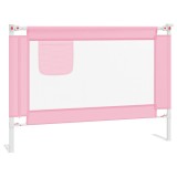 Cumpara ieftin Balustrada de protectie pat copii, roz, 90x25 cm, textil