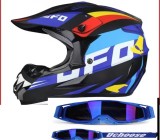 Cumpara ieftin Casca Moto Atv Cross Enduro Downhill Oem + Ochelari 100%, Material ABS Policarbonat, Marimi L XL XXL