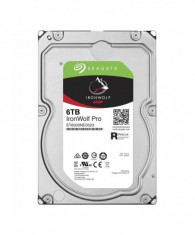 Hdd intern seagate 3.5 6tb ironwolf pro sata 6gb/s 7200rpm foto