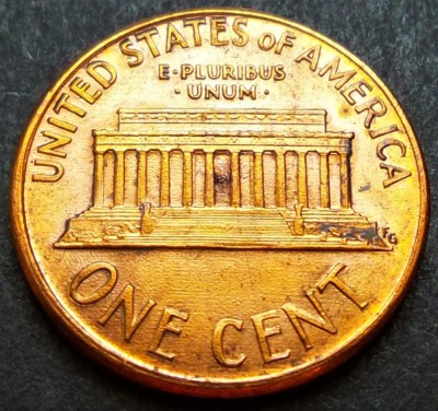 Moneda 1 CENT - SUA, anul 1989 D * cod 2516 foto